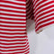 Puritan Ban LonStriped Knit Polo Shirt Banded Rockabilly