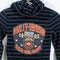 Harley Davidson Motorcycles Striped Thermal Henley Hoodie