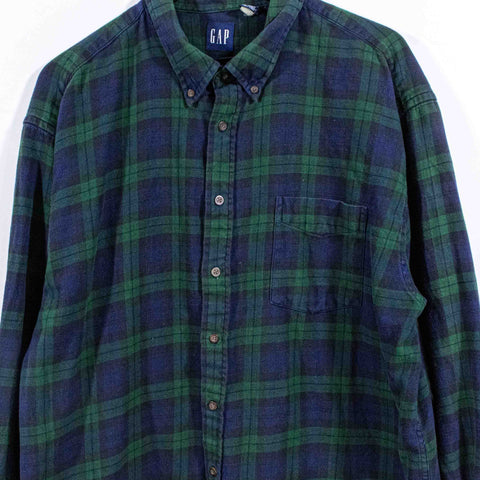 GAP Tartan Plaid Flannel Button Down Shirt