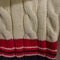 Polo Ralph Lauren Cable Knit Varsity Tennis V Neck Sweater