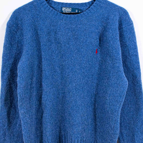 Polo Ralph Lauren Pony Knit Sweater Merino Wool Angora Rabbit Hair
