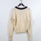 Polo Ralph Lauren Cable Knit Varsity Tennis V Neck Sweater Wool