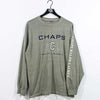 Chaps Ralph Lauren Spell Out Tonal T-Shirt Long Sleeve