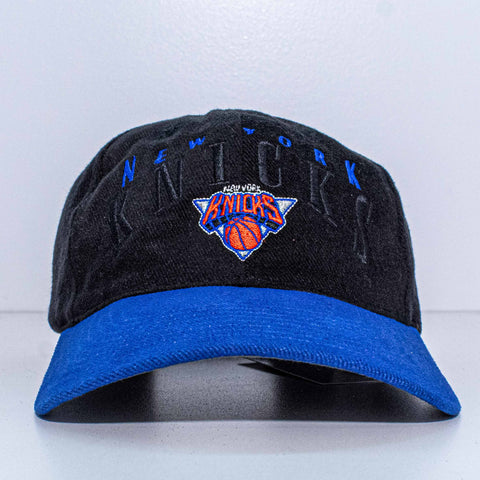 New York Knicks NBA Basketball Hat Twins Enterprise Spell Out Logo