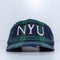 NYU New York University Plaid Snapback Hat Campus Commodities