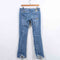 MissSixty M60 Distressed Low Rise BootCut Jeans