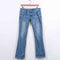 MissSixty M60 Distressed Low Rise BootCut Jeans