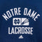 Notre Dame Lacrosse Adidas Hoodie Sweatshirt