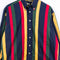 Multicolor Striped Button Down Shirt Hip Hop Cutter & Buck