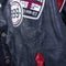 Rocawear Varsity Letterman Leather Bomber Jacket