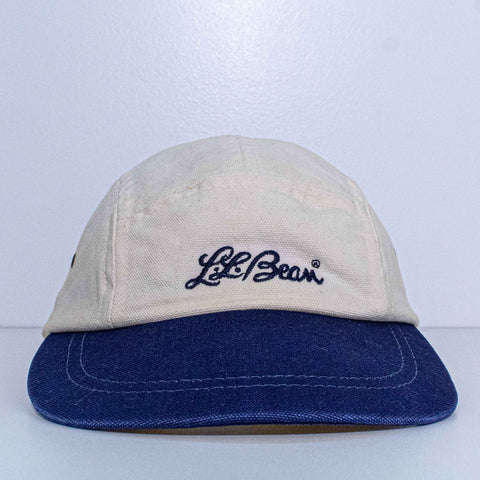 LL Bean Script Logo 5 Panel Canvas Hat Made in USA