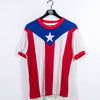 Puerto Rico Flag AOP Ringer T-Shirt Single Stitch