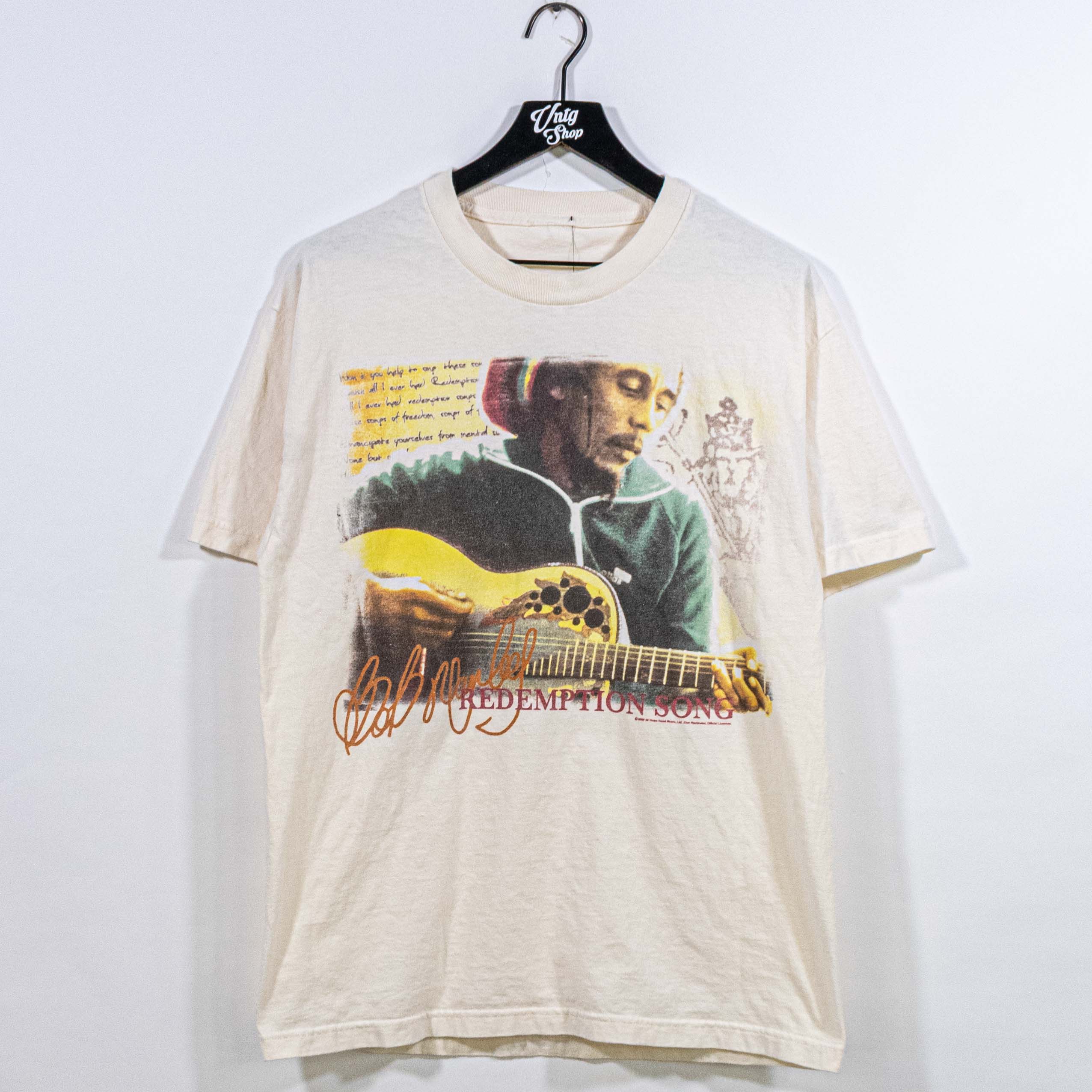 Bob Marley Redemption Song T-Shirt Zion Rootswear– VNTG Shop