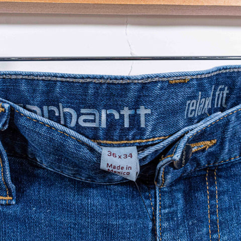 Carhartt Workwear Logo Distressed Jeans