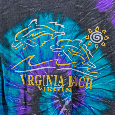 Virginia Beach Dolphins Tie Dye T-Shirt