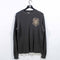 Lucky Brand Skull Cyber Mall Goth Thermal Waffle T-Shirt Long Sleeve