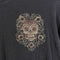 Lucky Brand Skull Cyber Mall Goth Thermal Waffle T-Shirt Long Sleeve