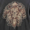 Lucky Brand Skull Cyber Mall Goth Thermal Waffle T-Shirt Long Sleeve