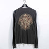 Lucky Brand Skull Cyber Mall Goth Thermal Waffle T-Shirt Long Sleeve