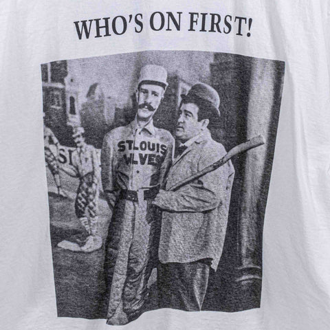 Abbott & Costello Who's On First Baseball T-Shirt