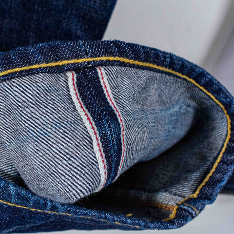 RRL Ralph Lauren Slim Fit Selvedge Denim Jeans Distressed Repaired