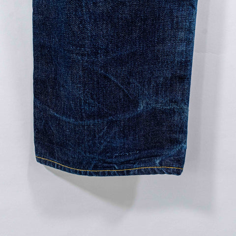 RRL Ralph Lauren Slim Fit Selvedge Denim Jeans Distressed Repaired