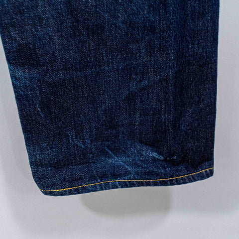 RRL Ralph Lauren Slim Fit Selvedge Denim Jeans Distressed Repaired