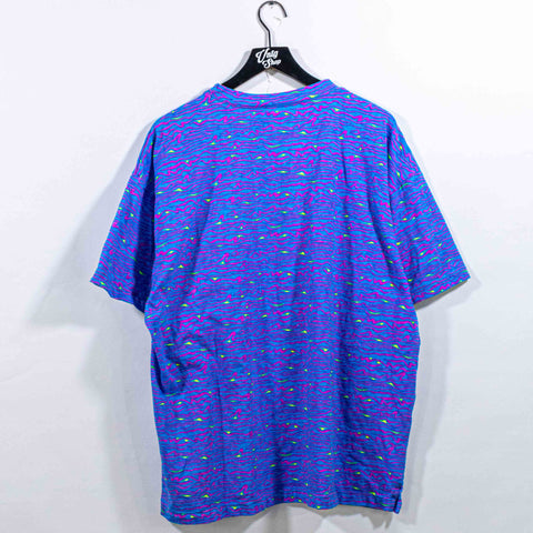 FILA Abstract Neon AOP T-Shirt Tennis Hip Hop