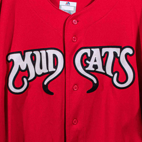 Carolina Mudcats Majestic Baseball Jersey Cool Base
