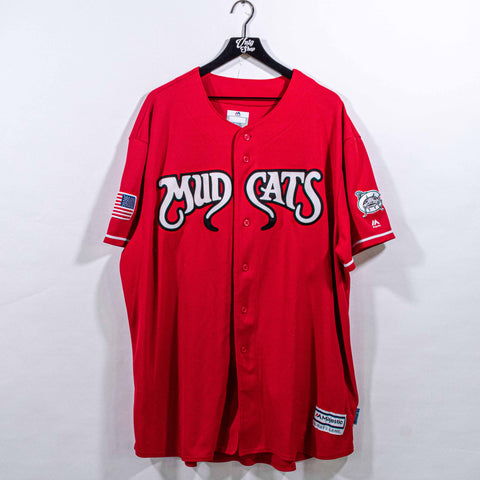 Carolina Mudcats Majestic Baseball Jersey Cool Base