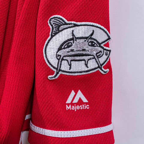 Carolina Mudcats Majestic Baseball Jersey Cool Base