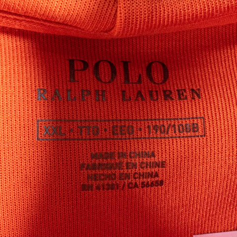 Polo Ralph Lauren Embossed Spell Out Double Knit Hoodie Sweatshirt