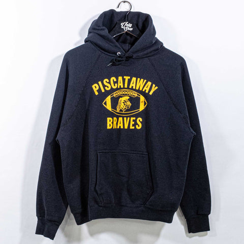 Piscataway Braves Discus Raglan Hoodie Sweatshirt Native American Head