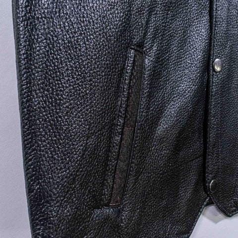 Lambskin Leather Biker Vest Navarre Leather Company