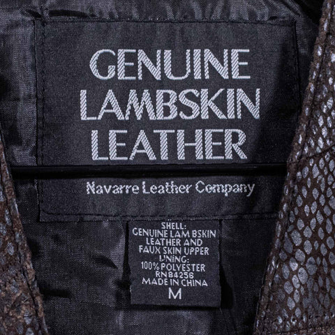 Lambskin Leather Biker Vest Navarre Leather Company