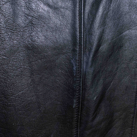 Biker Snap Button Leather Vest Made in USA