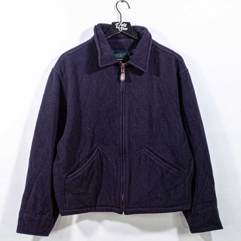 J Crew Oarsman Wool Blend Bomber Jacket