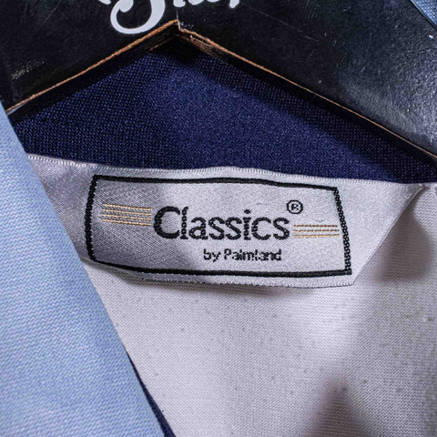 Classics Palm Island Textured Striped Banded Polo Mafia Soprano Style