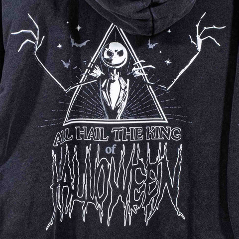 Jack Skellington Pumpkin King Zip Hoodie Sweatshirt Disney