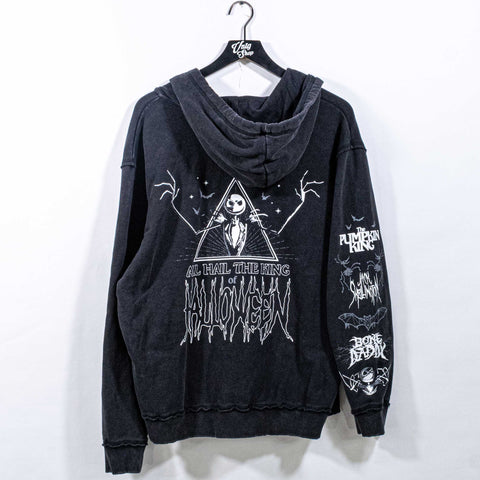 Jack Skellington Pumpkin King Zip Hoodie Sweatshirt Disney