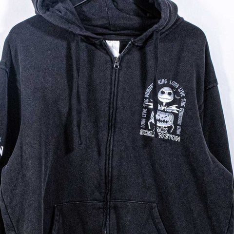 Jack Skellington Pumpkin King Zip Hoodie Sweatshirt Disney
