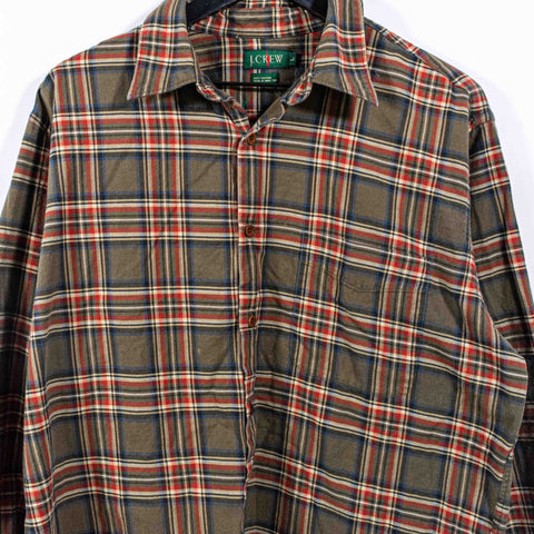 J Crew Oarsman Plaid Flannel Button Shirt