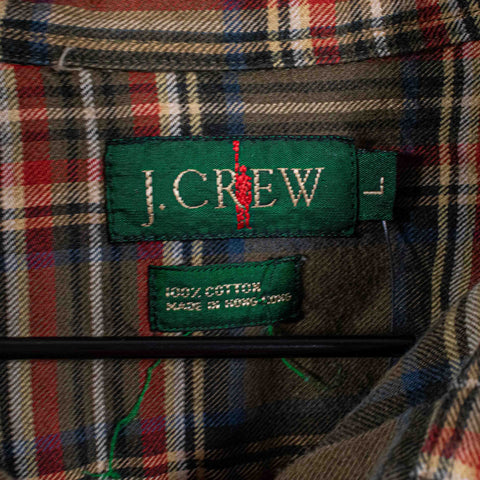 J Crew Oarsman Plaid Flannel Button Shirt