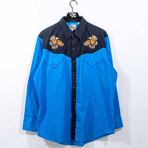 Ely Cattleman Pearl Snap Western Shirt Eagle Dreamcatcher