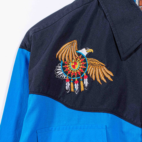 Ely Cattleman Pearl Snap Western Shirt Eagle Dreamcatcher