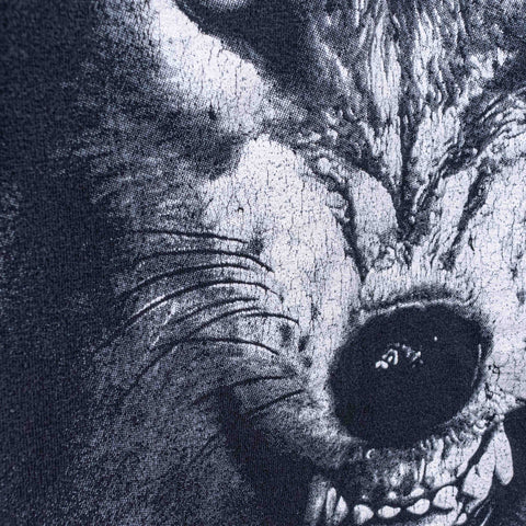 Wolf Face Double Sided Big Print T-Shirt