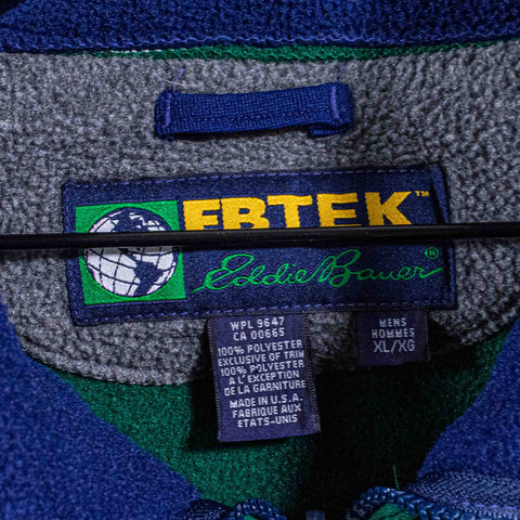 Eddie Bauer Ebtek Full Zip Fleece Made in USA