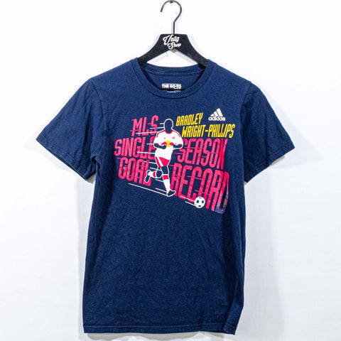 NY Red Bulls Bradley Wright Phillips MLS Goal Record T-Shirt Adidas