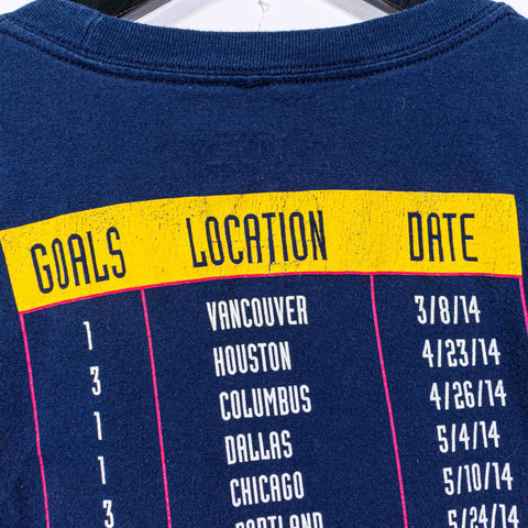 NY Red Bulls Bradley Wright Phillips MLS Goal Record T-Shirt Adidas