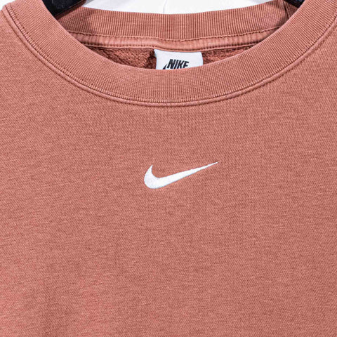 NIKE Center Swoosh Oversized Essential Crewneck Sweatshirt